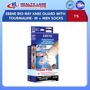 EBENE BIO-RAY KNEE GUARD DENGAN TOURMALINE- M + MEN SOCKS